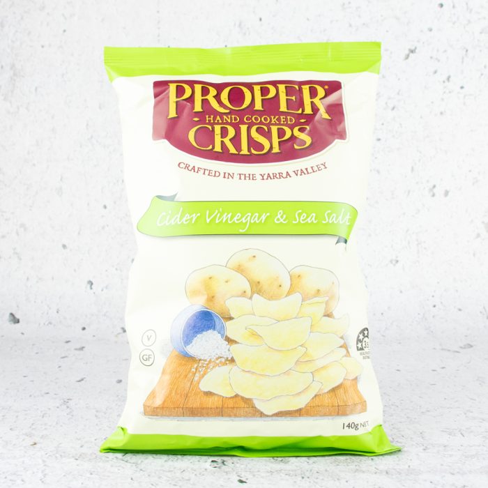 Proper Crisps Cider Vinegar & Sea Salt 140G