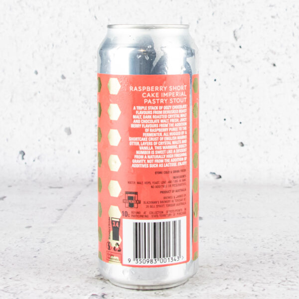 Black Raspberry Stout Blackman’s Raspberry Shortcake Imperial Pastry Stout