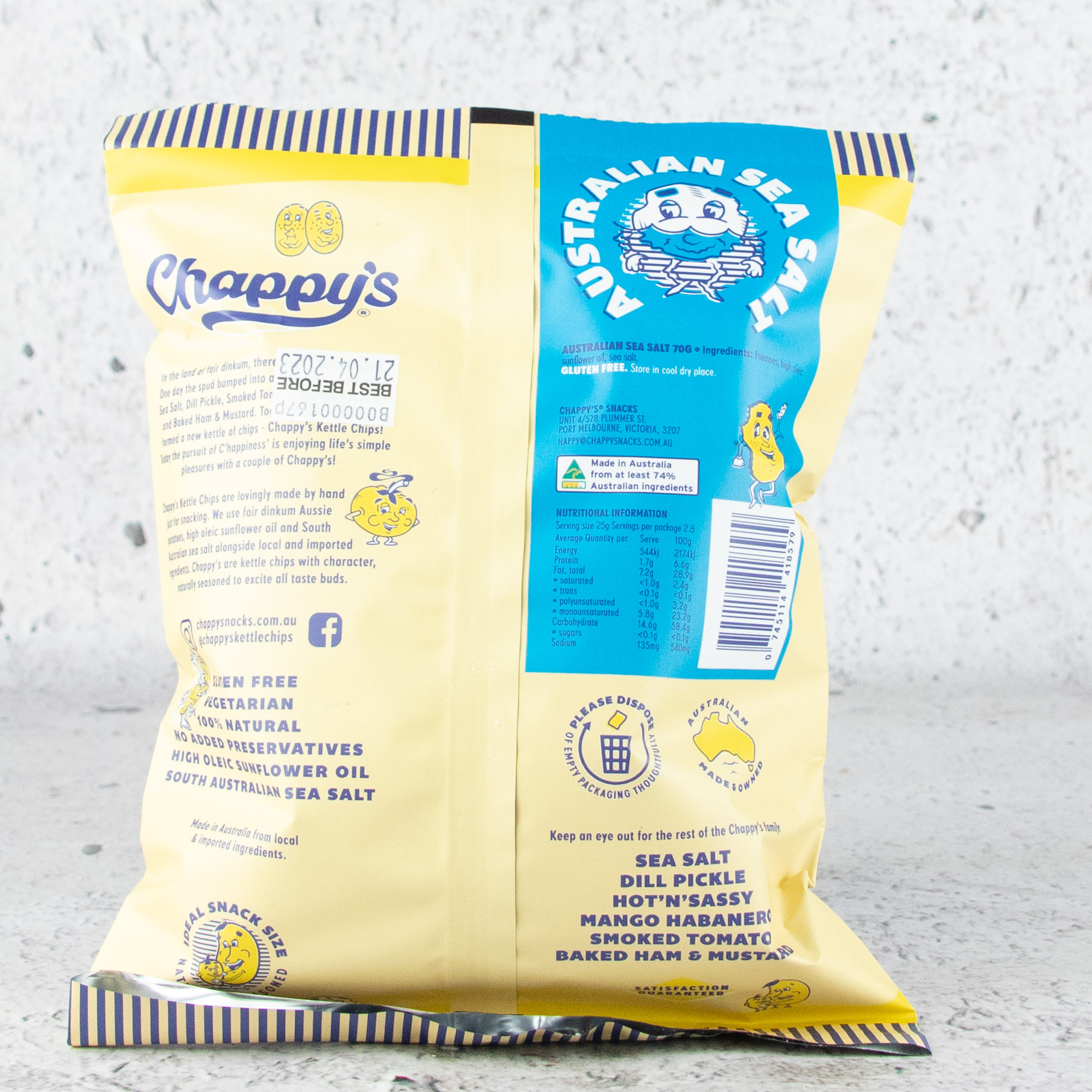 Chappy’s Sea Salt Handmade Kettle Chips