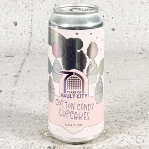 Vault City Cotton Candy Cupcakes